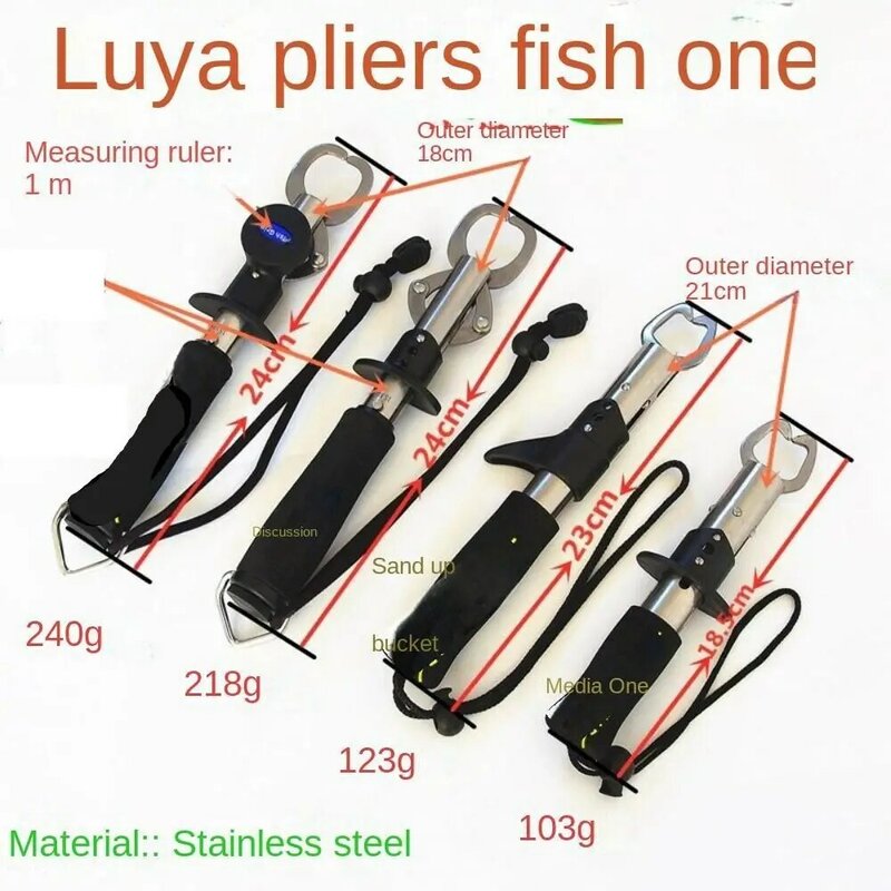 1 Pc Stainless Steel Fish Grip Lip Clamp High Closure Strength Not Easy To Loosen Fishing Gripper Not Injuring Fish