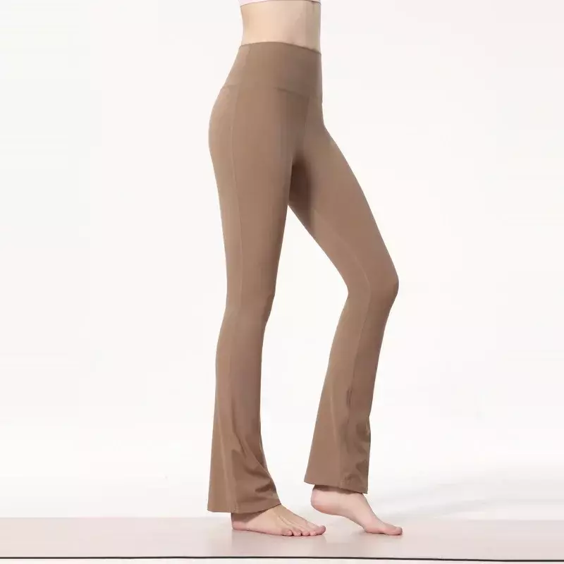 Pantalones de yoga de pierna ancha para mujer, Ropa de baile deportiva y de ocio, pantalones de campana, pantalones de cadera de vientre, ropa de yoga de baile