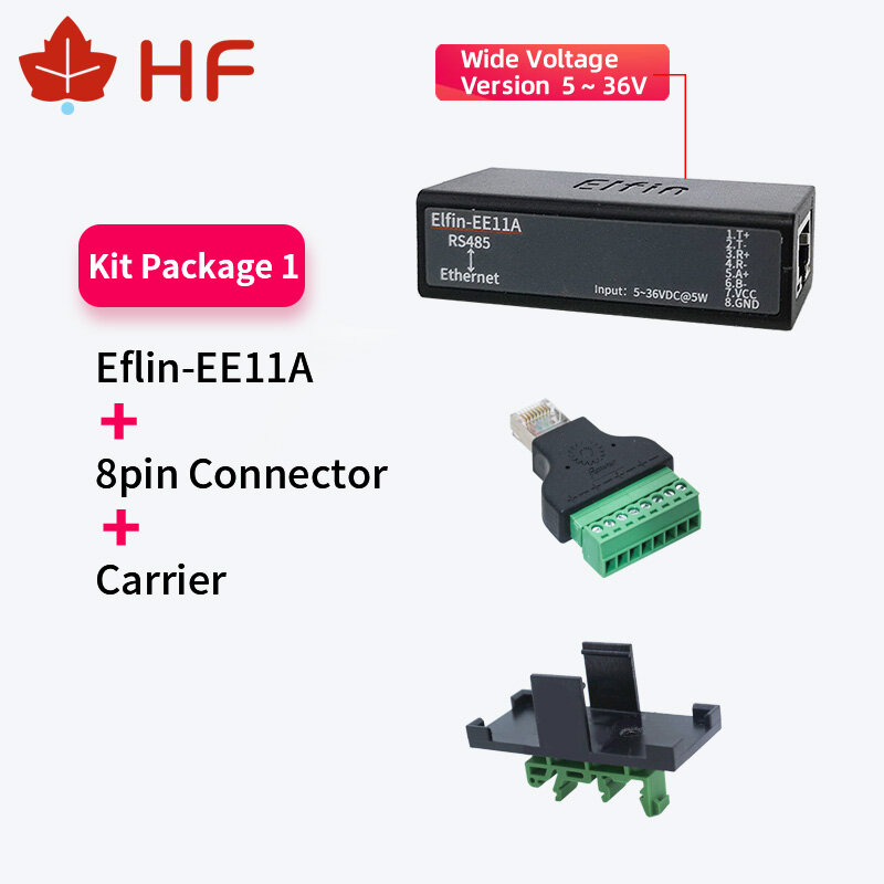 Mini serveur série vers Ethernet, ModbusTCP vers Ethernet, convertisseur RJ45, serveur Web Eembedded, RS485, EE11A