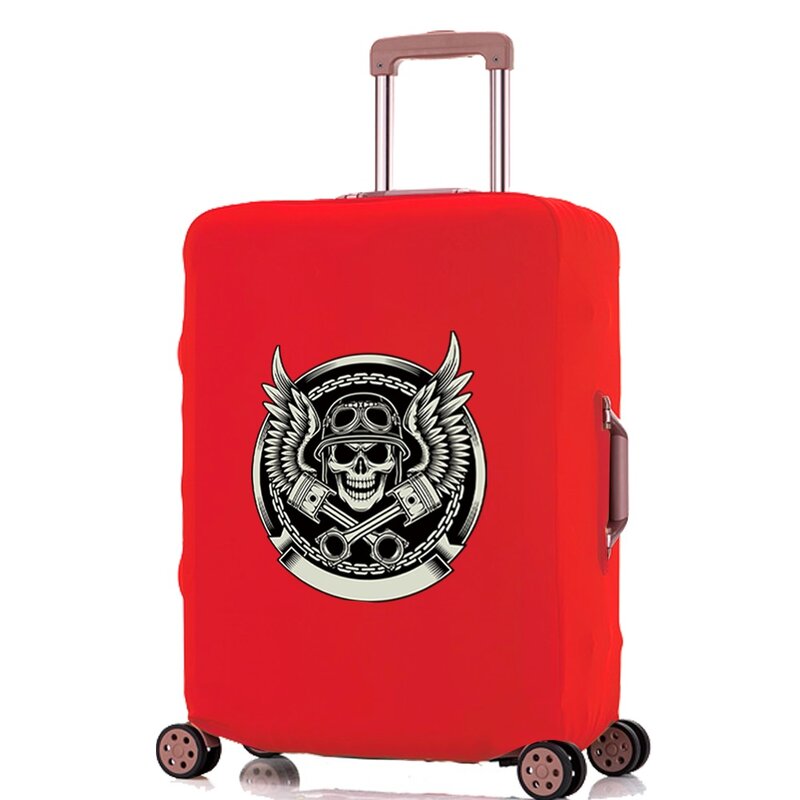 Funda protectora para equipaje, accesorio de viaje de la serie Skull, elástica, antipolvo, para maleta de 18 ''-28''