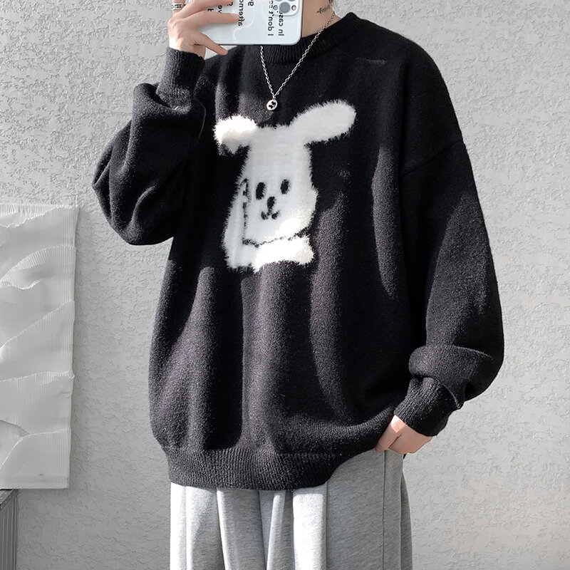 M-8XL Oversize Sweater Women Autumn Winter Y2K Tops Couple Pullovers Comfortable Loose Knitwear 2023 New Style