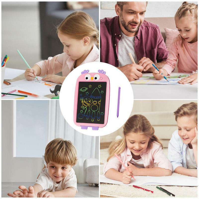 Doodle Board For Kids 12Inch Colorful Board Drawing Pad Colorful Screen Drawing Tablets Activity Learning Toys For