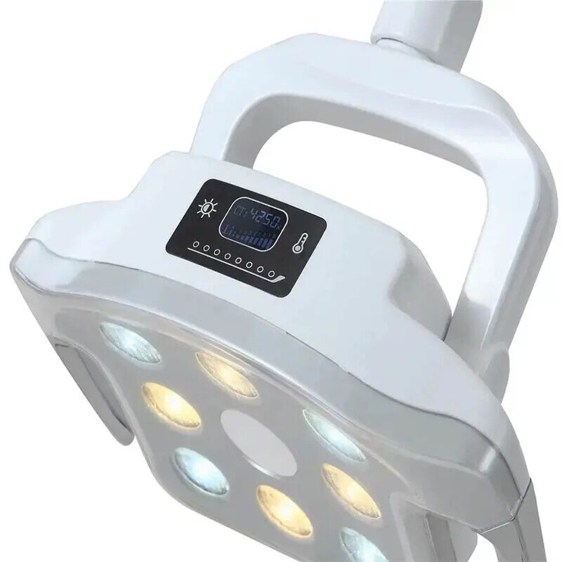 Lampa lampa stomatologiczna montowana na suficie 8 żarówek LED wrażliwe światło bezcieniowe do operacji chirurgicznych fotel dentystyczny część zamienna D