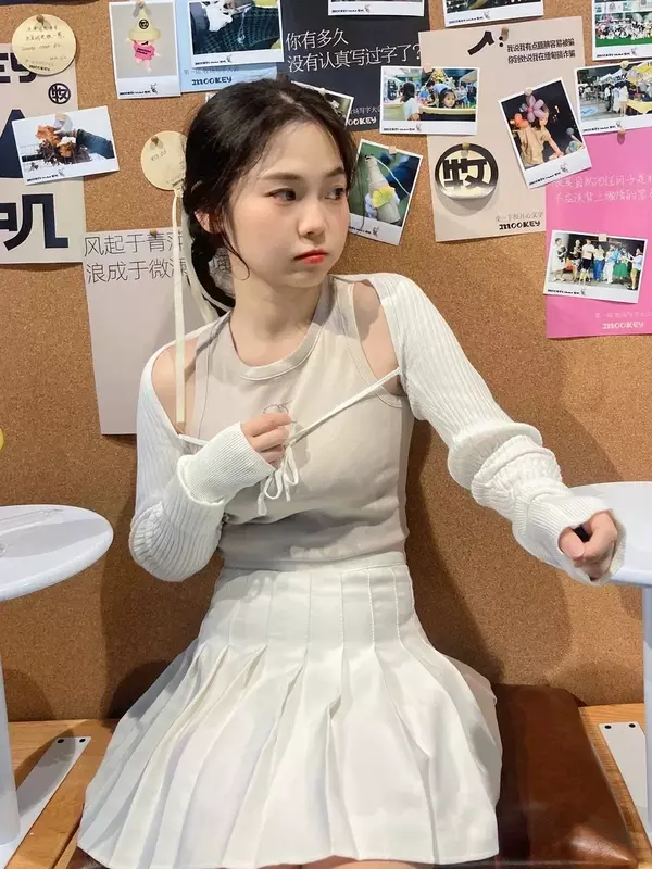 Nieuwe Zonnebrandcrème Sjaal Dames Koreaanse Mode Vest Sjaal Lange Mouw Harajuku Joker Ijs Zijde Anti-Ultraviolette Lange Mouw Jas