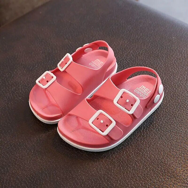 Sandálias infantis fechadas leves e macias, sapatos de praia infantis, sandálias ao ar livre para meninos e meninas, sandália infantil para bebê, verão