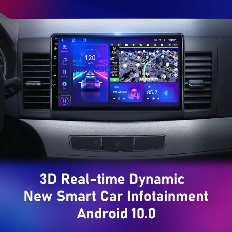 Srnubi Android 12 Carplay Auto Radio Voor Mitsubishi Lancer 10 Cy 2007 - 2017 Multimedia Video Speler 2 Din Gps Ips 4G Stereo Dvd