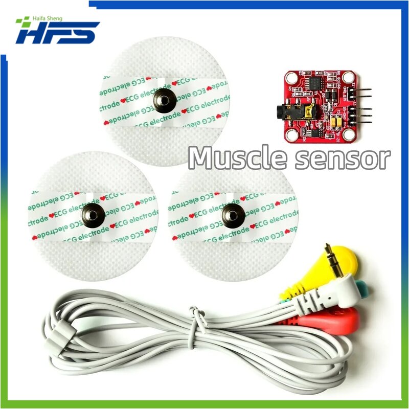 Sensor de sinal muscle para Arduino, Sensor Emg, Controlador Detecta Atividade muscle, Conselho de desenvoltimento para Disp