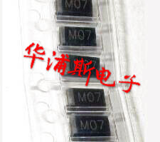 50 stücke 100% orginal neue SMD FM407 siebdruck M07 SMA LRC FM407 rectifier diode 1A 1000V