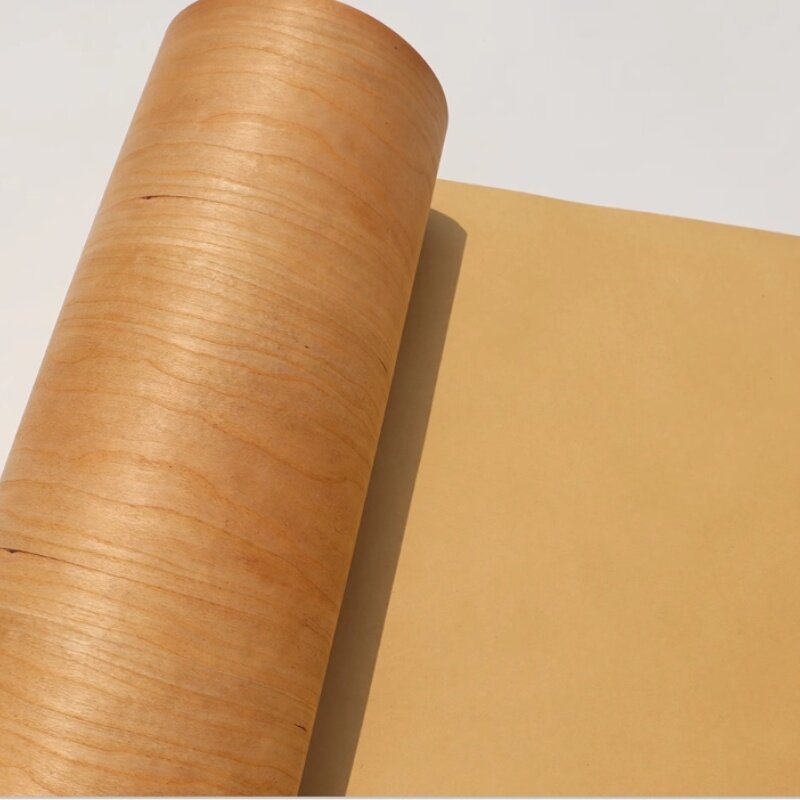 Natural cherry wood veneer kraft paper composite wood veneer L: 2.5metersx580mmx0.3mm natural wood veneer