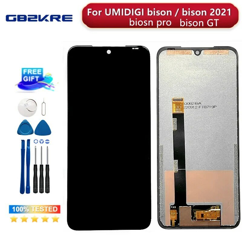 Pantalla táctil LCD de 6,3 pulgadas para teléfono Umidigi Bison GT, Bison Pro Bison 2021, BISON 2020, 2340X1080, Original, nuevo