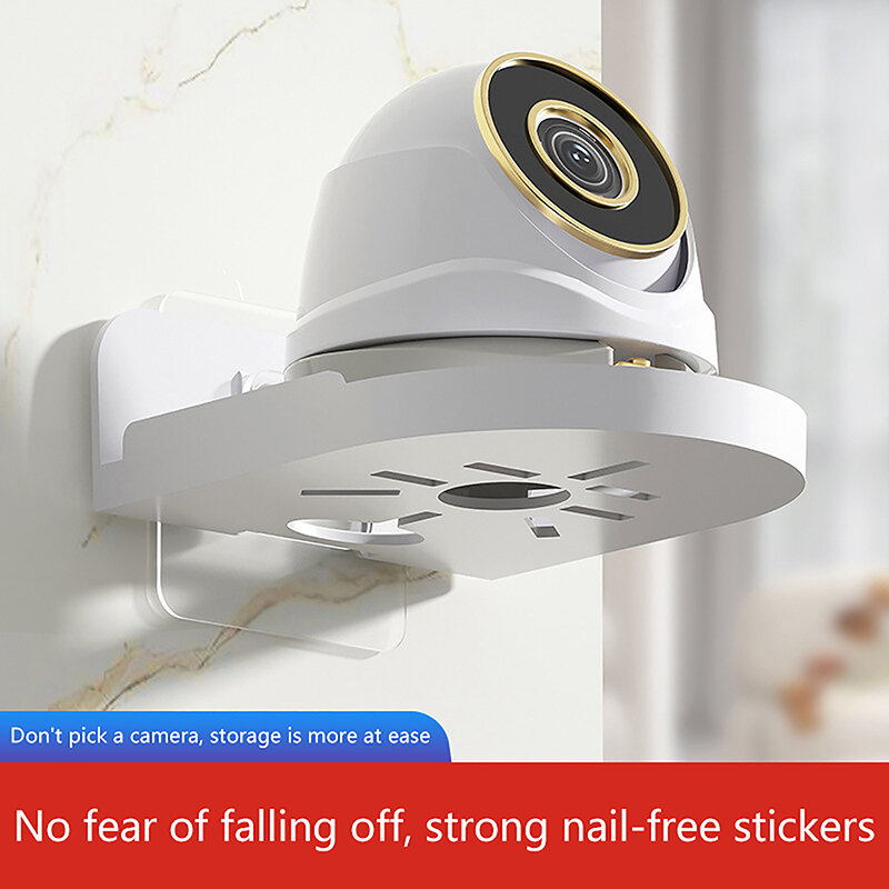 Punch-Free Security Surveillance Camera Stand, novo Traceless suporte de parede, fixador auto-adesivo casa livre de broca, 1pc