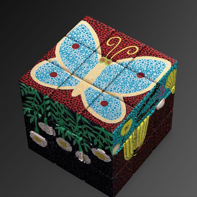 Cubo mágico de rompecabezas para niños, juguete educativo, 3x3x3