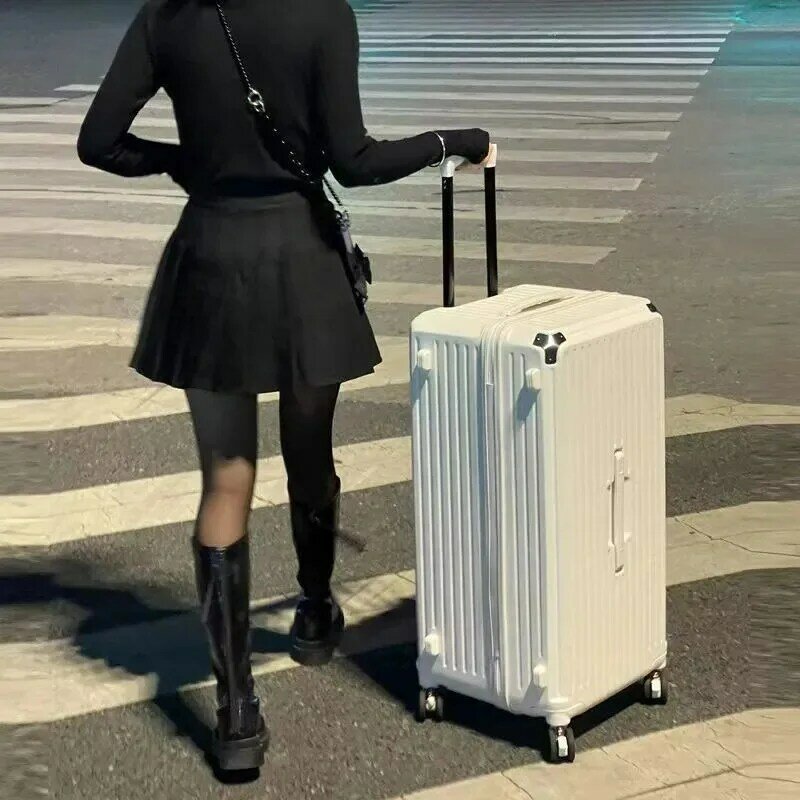 Багаж высокий внешний уровень многофункциональный большой емкости алюминиевый сплав угловой карточный круг багаж бесшумное колесо ПК