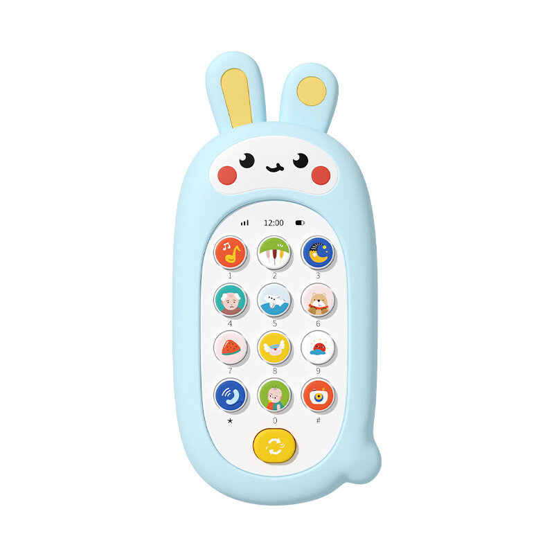 Детский Силиконовый сотовый телефон, успокаивающие игрушки, можно грызнуть Детский пазл, раннее образование, искусственная детская музыка, телефон