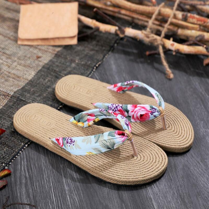 Buty damskie letnie klapki antypoślizgowe klapki klapki kwiatowe plażowe stringi kapcie