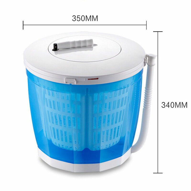 Portable Clothes Spin Dryer Machine Mini Travel Outdoor Camping Use Manual Operation