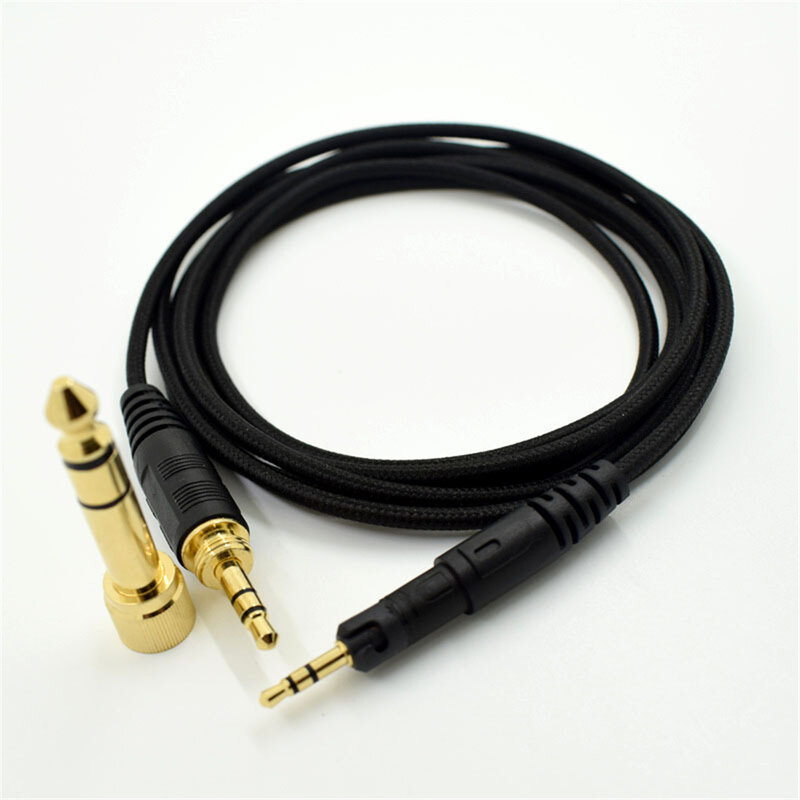 Kabel Audio o długości 2 metrów wysokiej wierność dźwięku jakości akcesoria do słuchawek linia Audio grubej złotej platerowane złącze