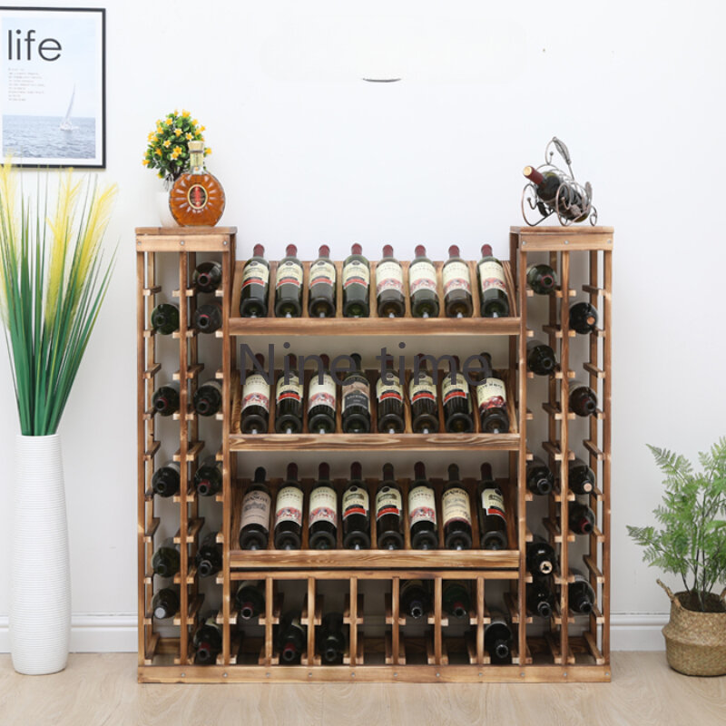 Armário industrial da barra da garrafa, suporte do uísque, canto da cozinha, bebida, decoração home, loja