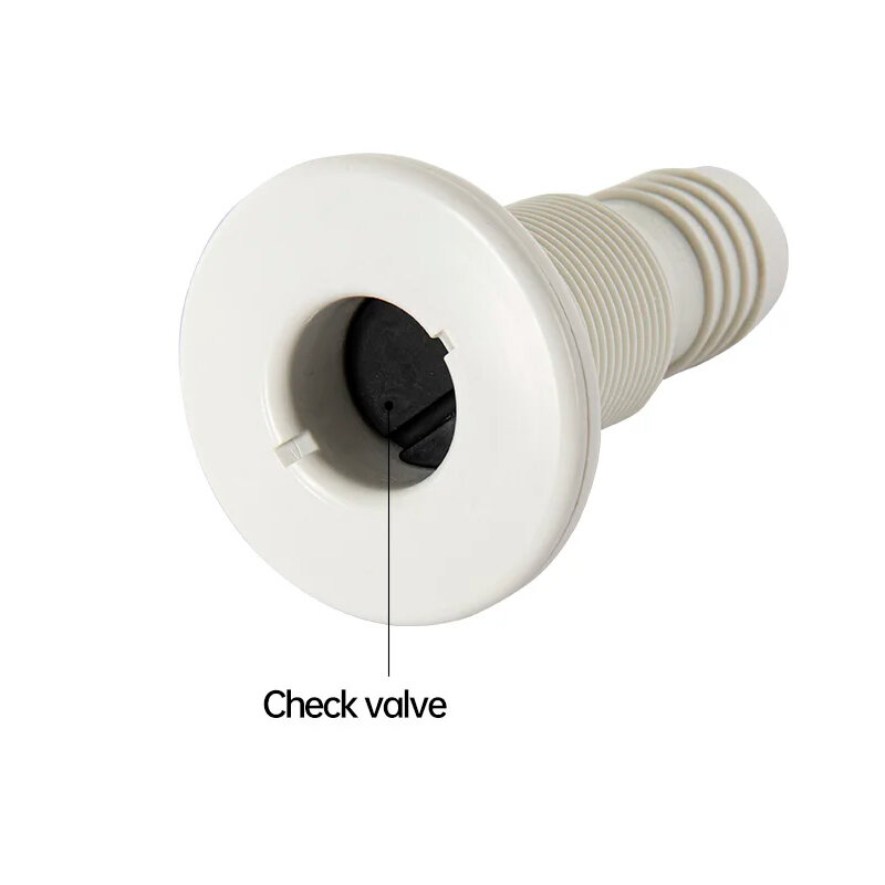 Marine drainage outlet  yacht outlet plastic right angle black/white drainage outlet