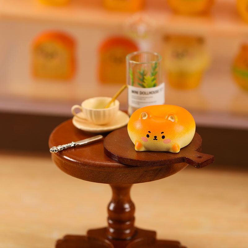 Dollhouse makanan Mini permainan simulasi Hamburger dan chip Set dapur Model dekorasi