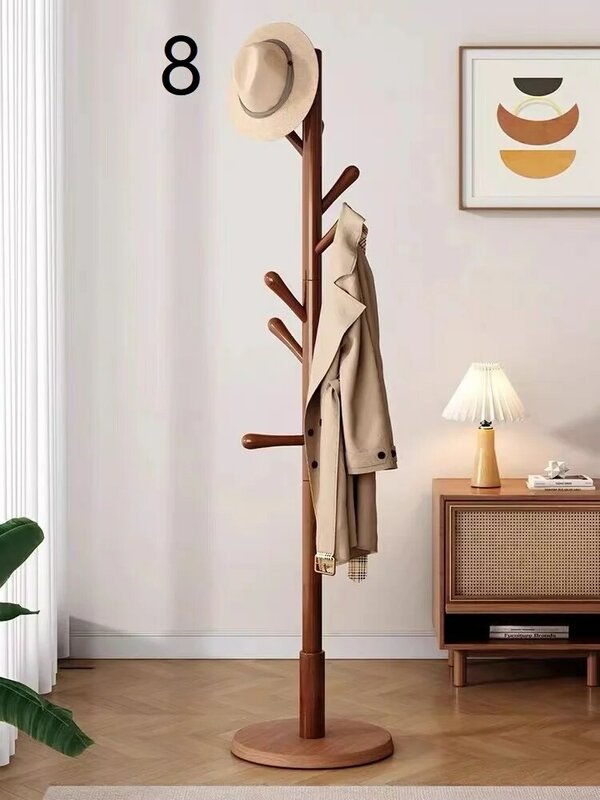 Вешалка для одежды из массива дерева напольная вешалка для одежды домашняя вешалка для одежды