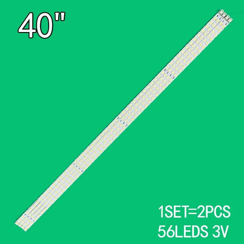 4ชิ้นแถบไฟ LED 56โคมไฟเลื่อน SLS40 56EA LJ64-02268A LJ64-02267A 5630N สำหรับ40FF1C L40P11FBD LCD40T28GP LTA400HF1 iTV40830DEX
