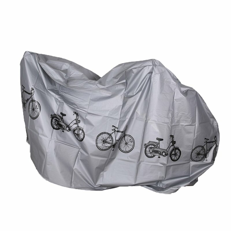 Cubierta protectora de lluvia para bicicleta, cubierta impermeable de polvo gris para exteriores e interiores, abrigo para bicicleta, Scooter, MTB