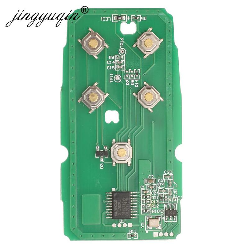Jingyuqin-Circuit imprimé pour clé de voiture, pour Volvo XC60, S60, S60L, V40, V60, S80, XC70, 5 boutons, 433Mhz, FSK, ID46/7953, PCB, vention 55WK49264, 10 pièces