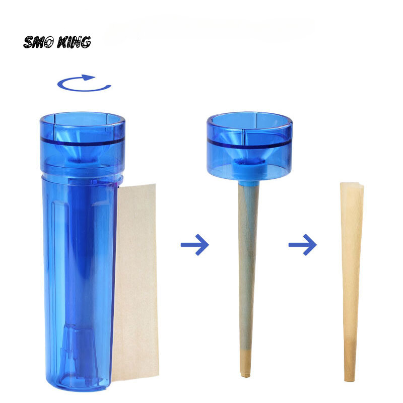SMO Portable Tobacco Enchimento e Armazenamento Integrado Set, Dry Herb Roller, Tubos de papel para Grinder Grass, Ferramentas para fumar, 3in 1