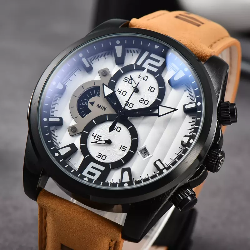 Montres à quartz de luxe pour hommes, chronographe 03, étanche, date automatique, montre-bracelet de sport, horloges masculines AAA, marque originale, meilleure vente