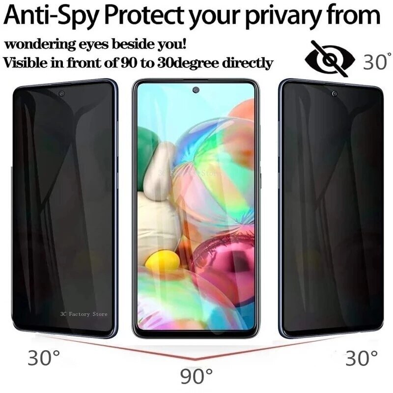 Protector de pantalla de privacidad para Xiaomi Redmi Note 11, 10 Pro, 12, 9, 8, 10C, 10A, 9T, 9C, NFC, 9A, 7, 9s, 10s, 11s, 12s, vidrio templado antiespía