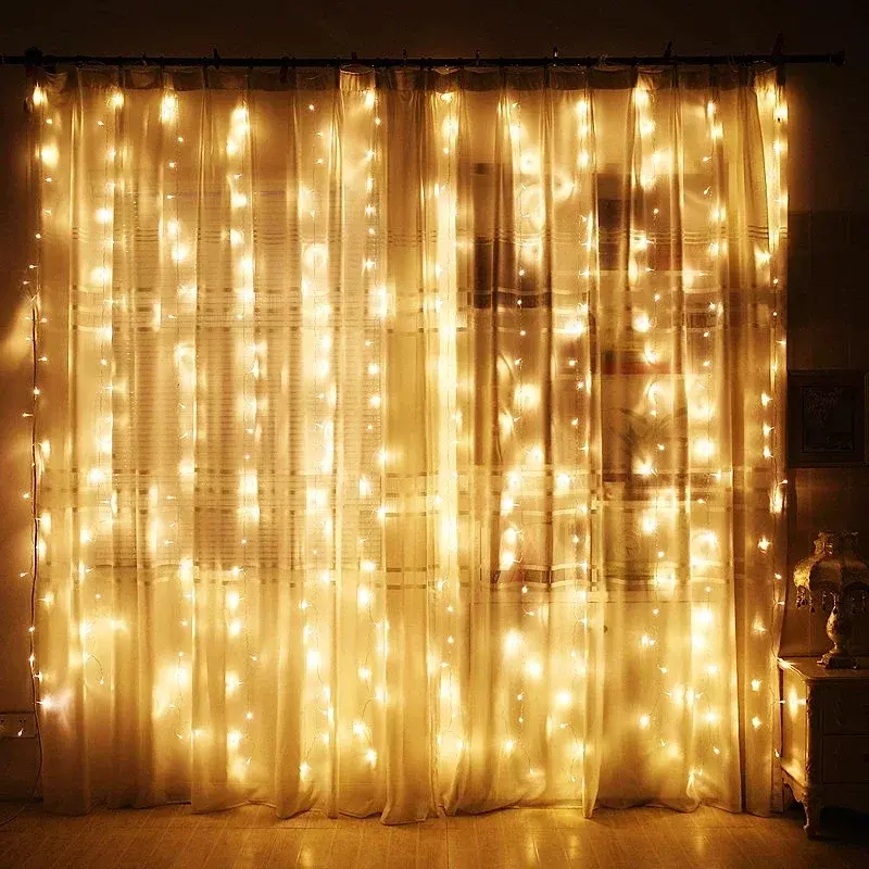 أضواء سلسلة LED مع جهاز التحكم عن بعد لمهرجان الديكور ، مصابيح ، جارلاند ، الجنية ، مهرجان ، عطلة ، الطرف ، الزفاف ، غرفة نوم ، المنزل