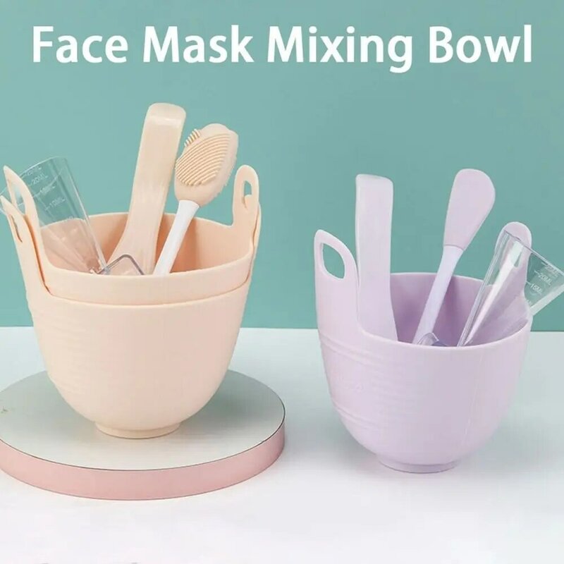 Silicone Máscara Facial Mixing Bowl, Pincéis de maquiagem, Espátula Cosmética, Beleza Skin Care Tool, Face Mask Bowl, Novo