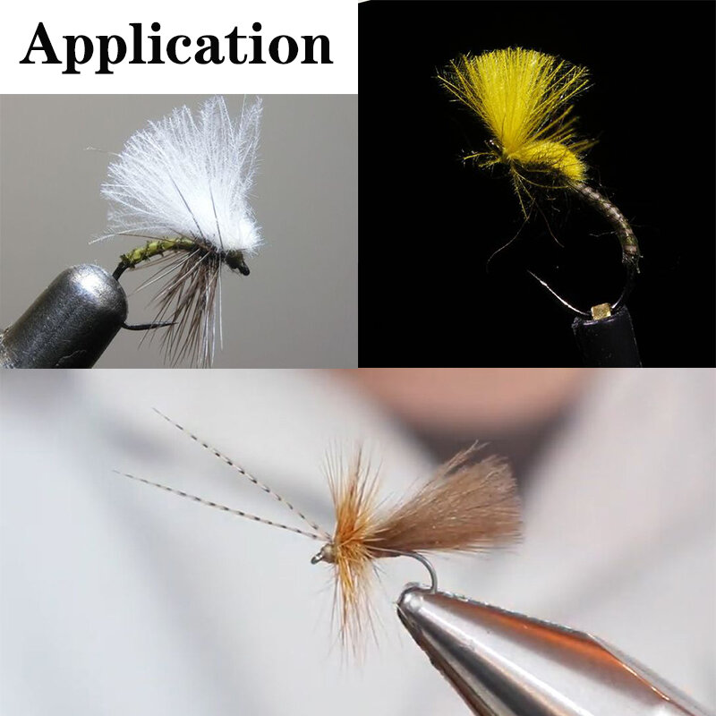 PERSUADOR-Pena impermeável para amarrar mosca, materiais de isca mosca seca, Cal De Canard, pato butt dentro de casa, 8 cores opcionais, CDC