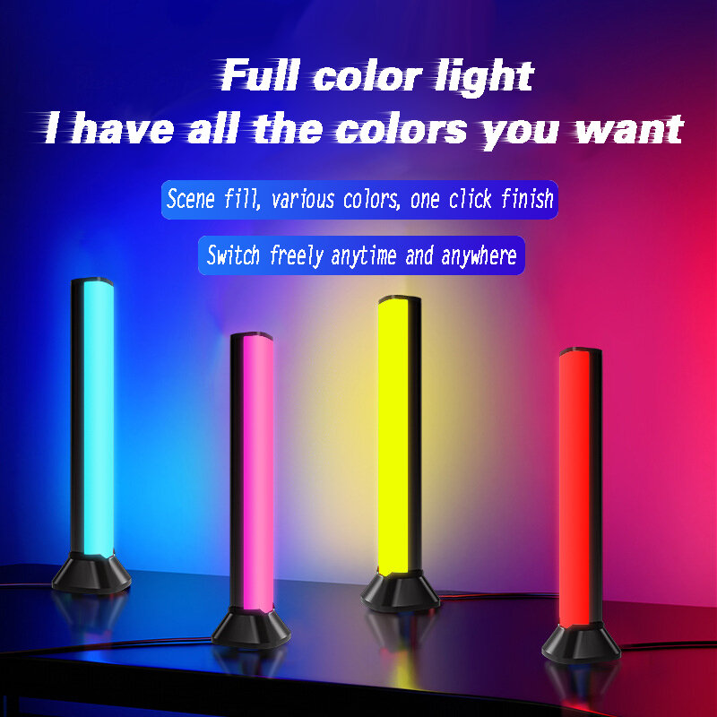 Nastrojowa lampa LED inteligentny pulpit muzyka USB odbiór rytm światła listwa led sypialnia nocna RGB zdalnie sterowanym samochodowym atmosfera światło