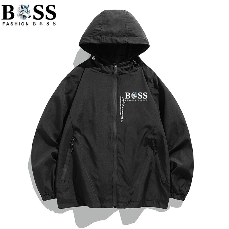 New Spring And Autumn Brand Men's Windproof Zipper Jacket Casual High Quality Hooded waterproof Jacket Outdoor Sports Jacket