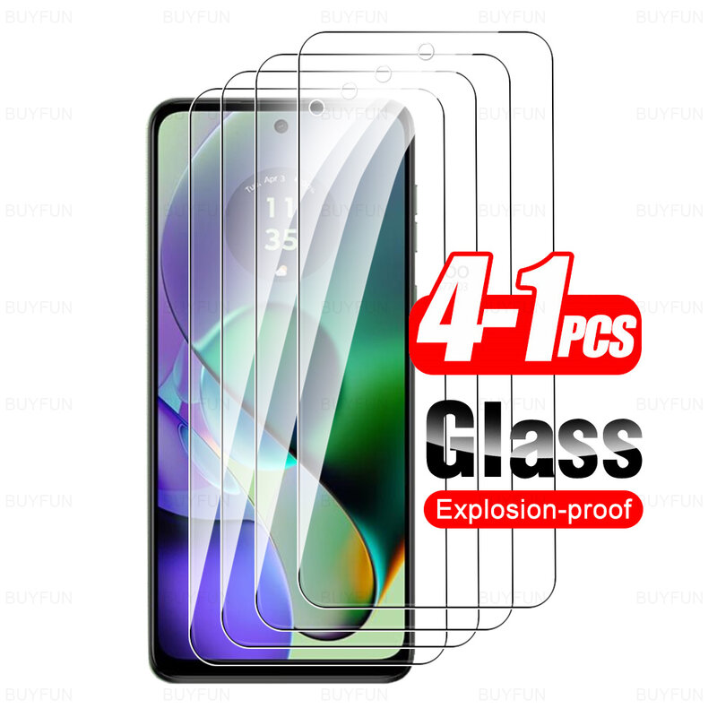 For Motorola Moto G54 G14 G34 G84 5G Glass 1-4Pcs Tempered Glass Moto Rola G 54 14 34 84 2023 Screen Protector Safety Cover Film