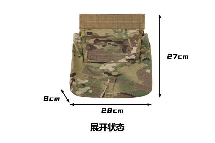 TR Tactical Hanging borsa pieghevole, borsa vari, borsa per il riciclaggio, materie prime mimetiche MC importate