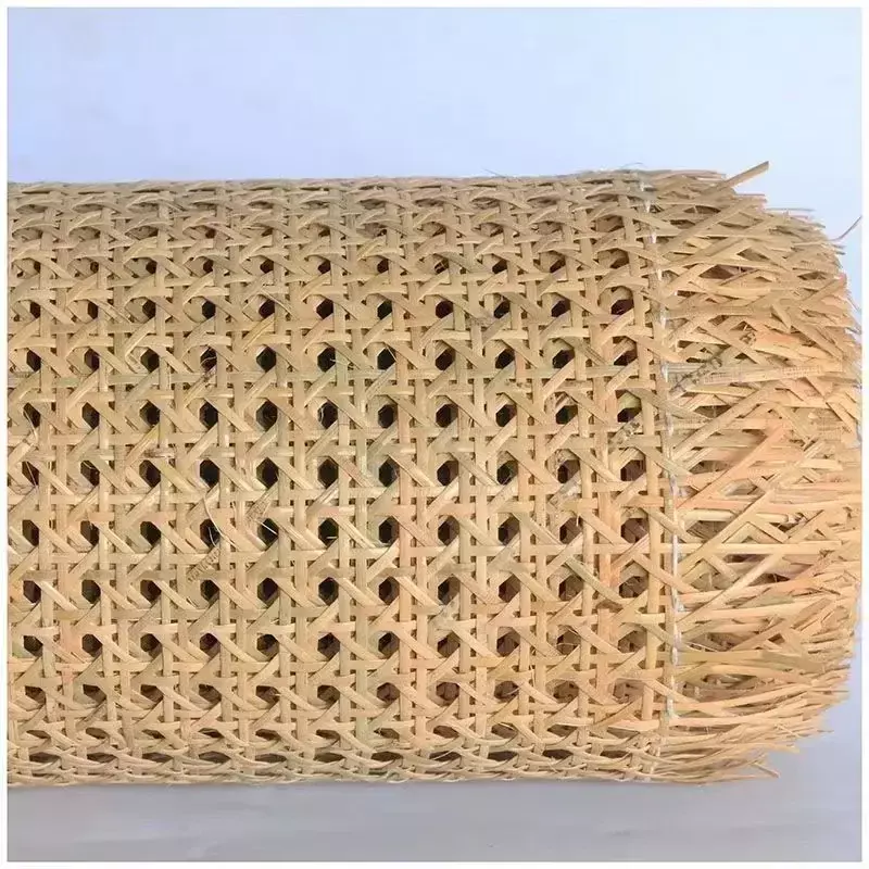 Malla de mimbre de caña Natural de 35-50cm de ancho, rollo de mimbre indonesio, Material de reparación de tejido para decoración de muebles de gabinete de silla