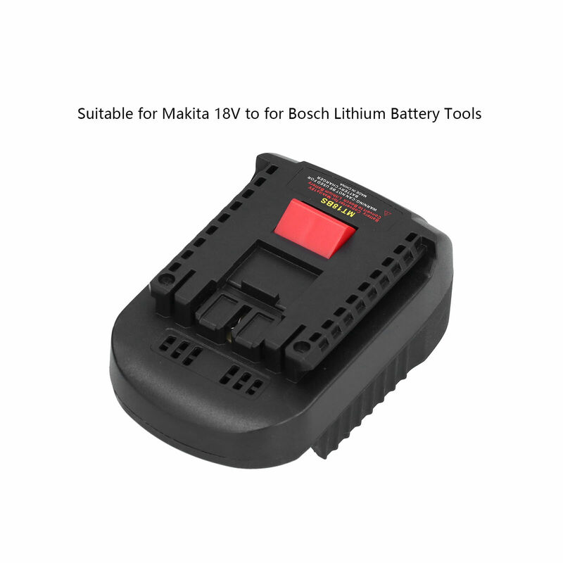 Adaptor konverter baterai Li-Ion MT18BS, untuk alat Makita 18V BL1830 BL1860 BL1850 BL1840 BL1820 Li-ion ke Bosch 18V