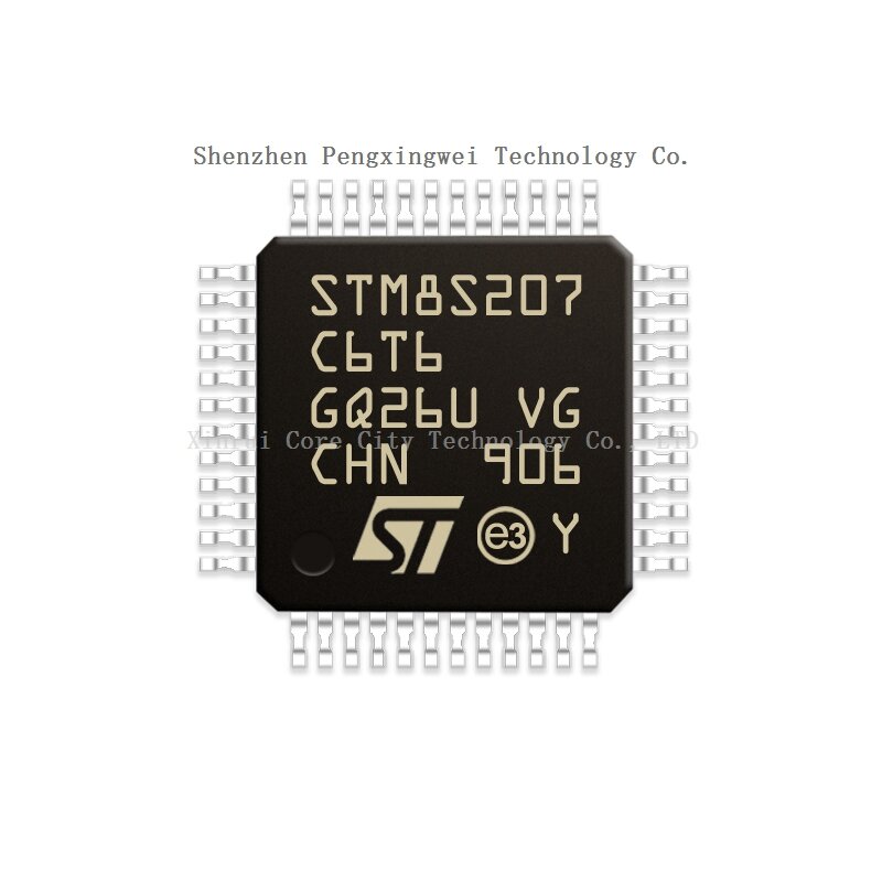 LQFP-48 microcontrolador, CPU, MPU, SOC, STM8S207C6T6, STM, STM8, STM8S, STM8S207, STM8S207C6T6TR, 100% original, novo, em estoque