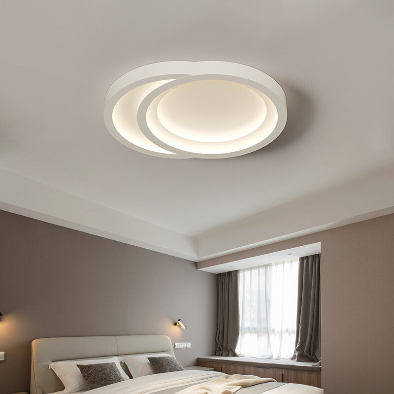 2024 lampy sufitowe w nowoczesnym stylu białe lampy oświetlenie domowe do salonu Lustres dekoracja lumaria do sypialni Lamparas