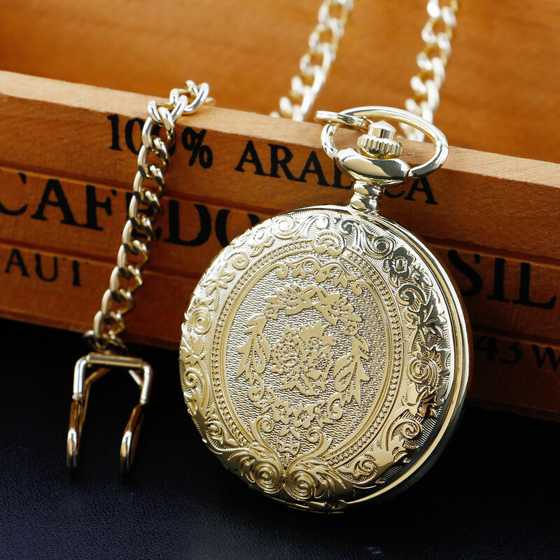 Orologio da tasca al quarzo Casual moda donna oro/argento/nero/marrone Design minimalista collana di gioielli con ciondolo regalo