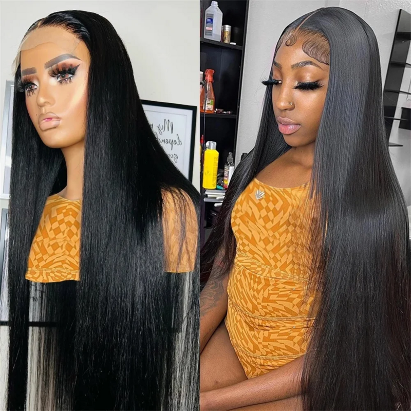 250% Straight 360 HD Lace Front Wigs 13x6 HD Lace Closure Wigs Transparent Brazilian 4x4 HD Remy Human Hair Wigs For Black Women