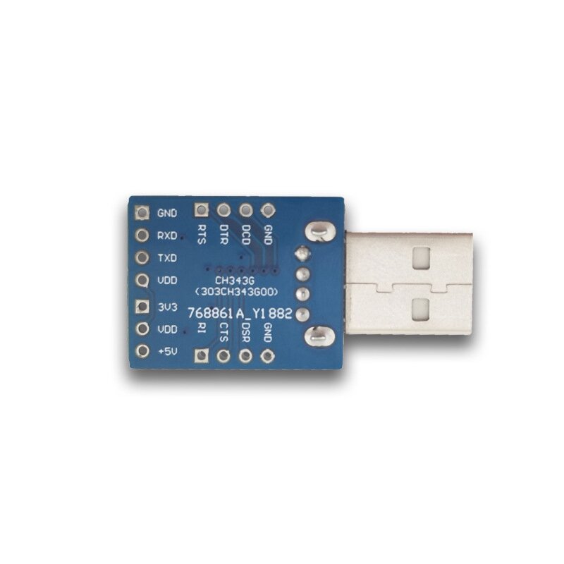 Konverter TTL USB ke TTL portabel multifungsi modul Serial CH343G Usbto kompatibel dengan USB V2.0 mudah digunakan