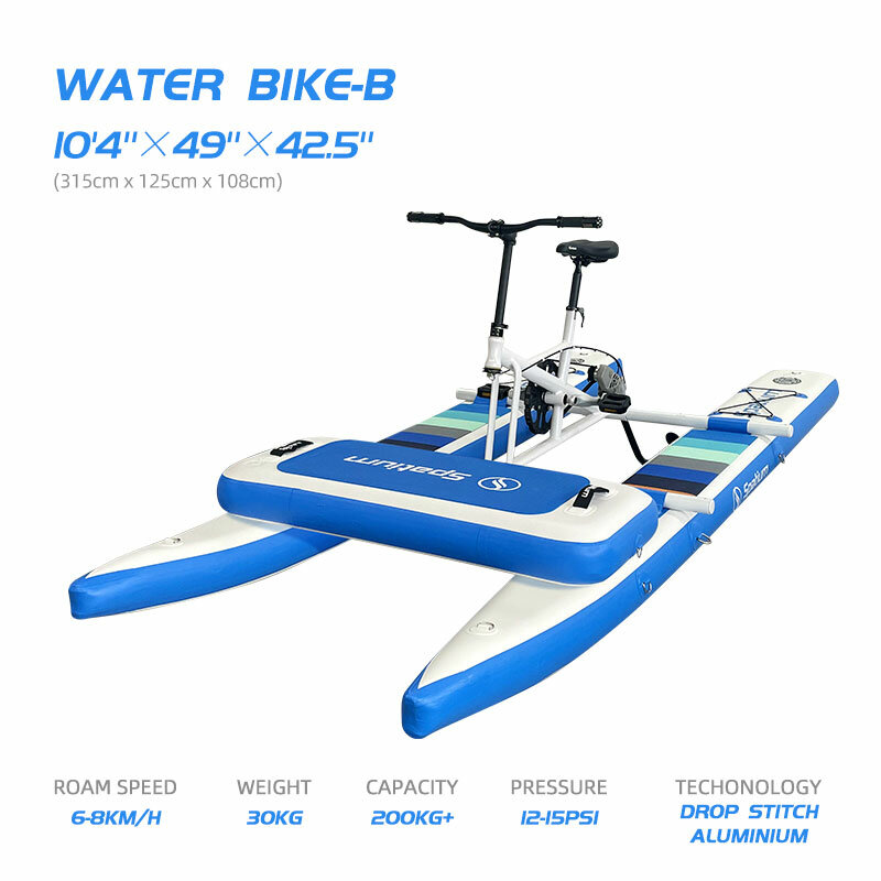 Spatium New design kid sea bike teenager water inflatable floating pedal bicycle for sale