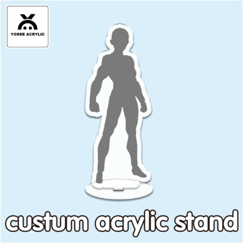 Benutzer definierte Acryl ständer Anime Figur Cartoon Figur Standees Schlüssel ring benutzer definierte Foto Doppelseite Druck beschichtete Anzeigetafel