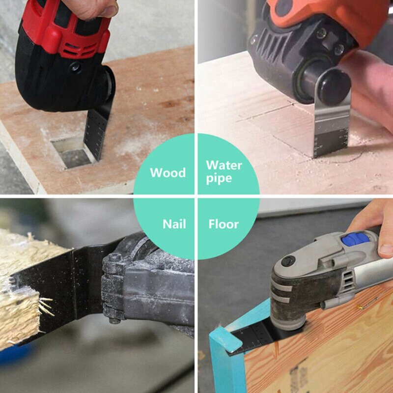 Hoja de sierra oscilante Circular, Kit de herramientas múltiples bimetálicas de 34Mm para cortar madera, plástico y Metal blando