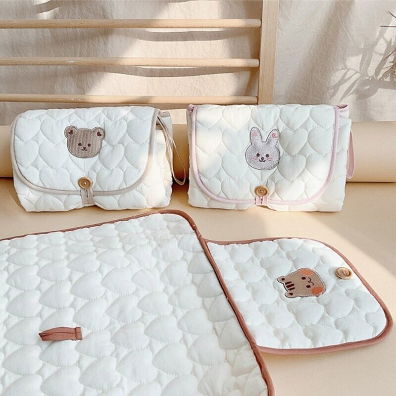 Foldable Infant Baby Changing Pad Kit Waterproof Baby Items for Baby Bedding Diaper Mat Changing Mat Tress