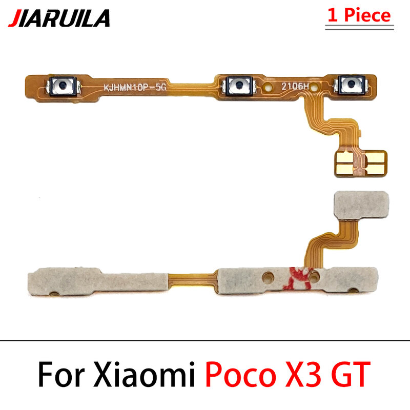New For Xiaomi Poco F1 F2 F3 X3 GT X3 X4 M3 Pro NFC 4G 5G Power Switch On/Off Button Volume control Key Button Flex Cable
